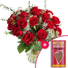Bouquet of 20 roses with plaster | Valentony 180g